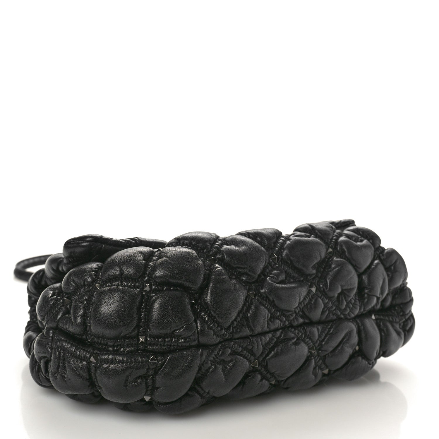 Valentino Garavani Nappa Medium Spikeme Shoulder Bag Black 4 of 9