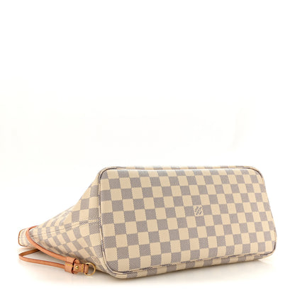 Louis Vuitton Damier Azur Neo Neverfull MM Rose Ballerine 5 of 13
