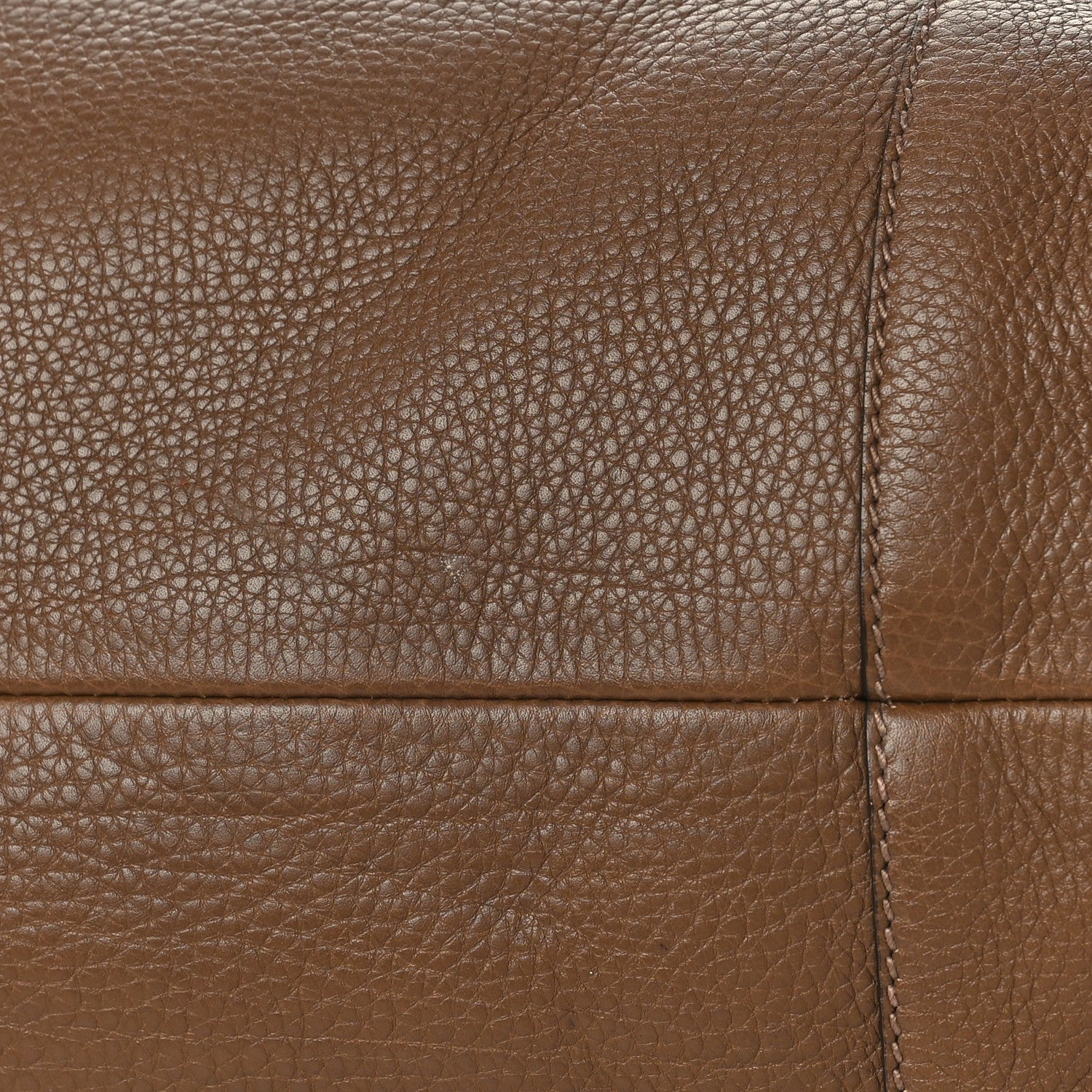 Gucci Pebbled Calfskin Medium Twill Tote Brown 10 of 14