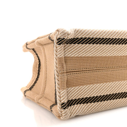 Celine Canvas Calfskin Small Cabas Thais Beige Black White 8 of 9