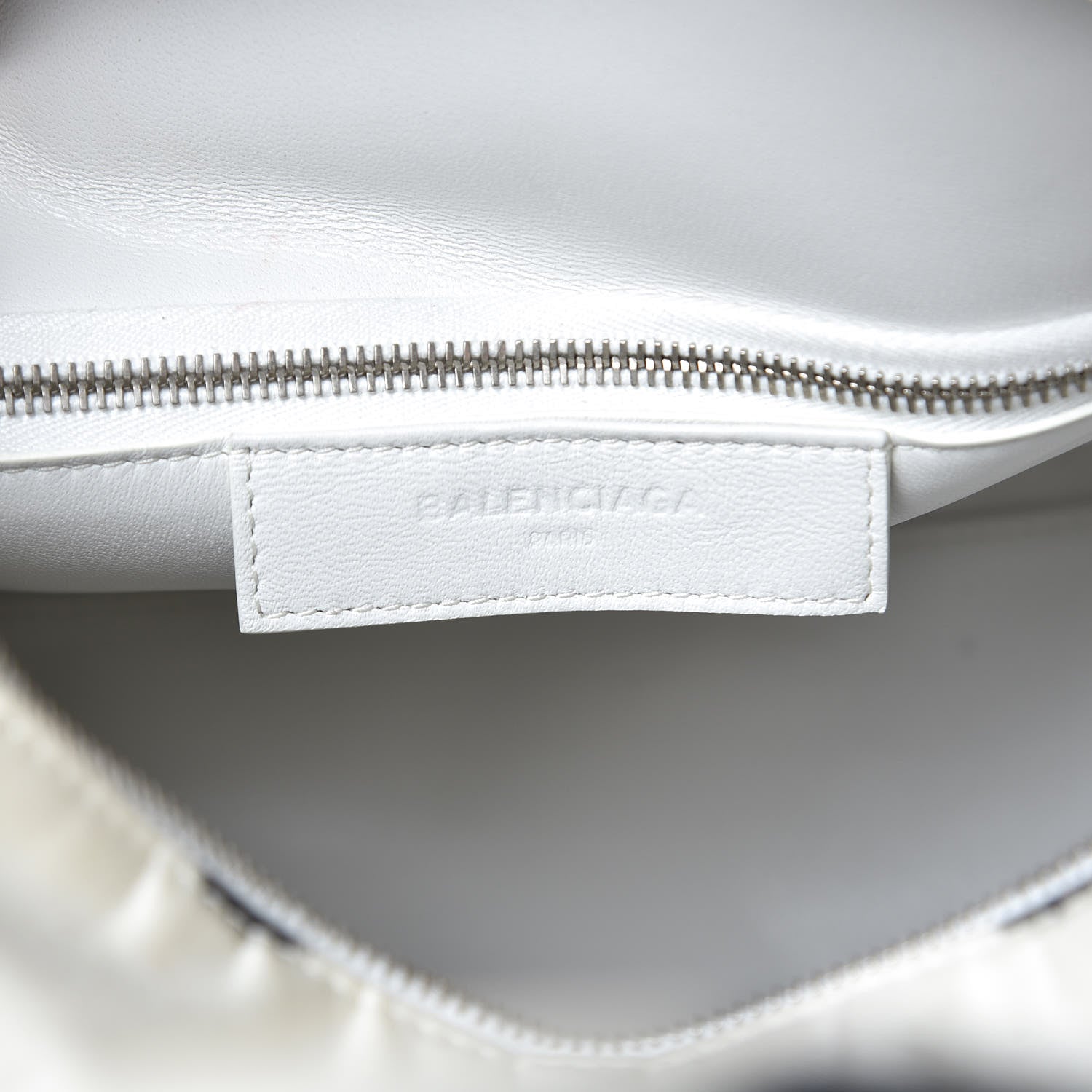 Balenciaga Silk Polka Dot S Bazar Shopper Tote White Black 6 of 18