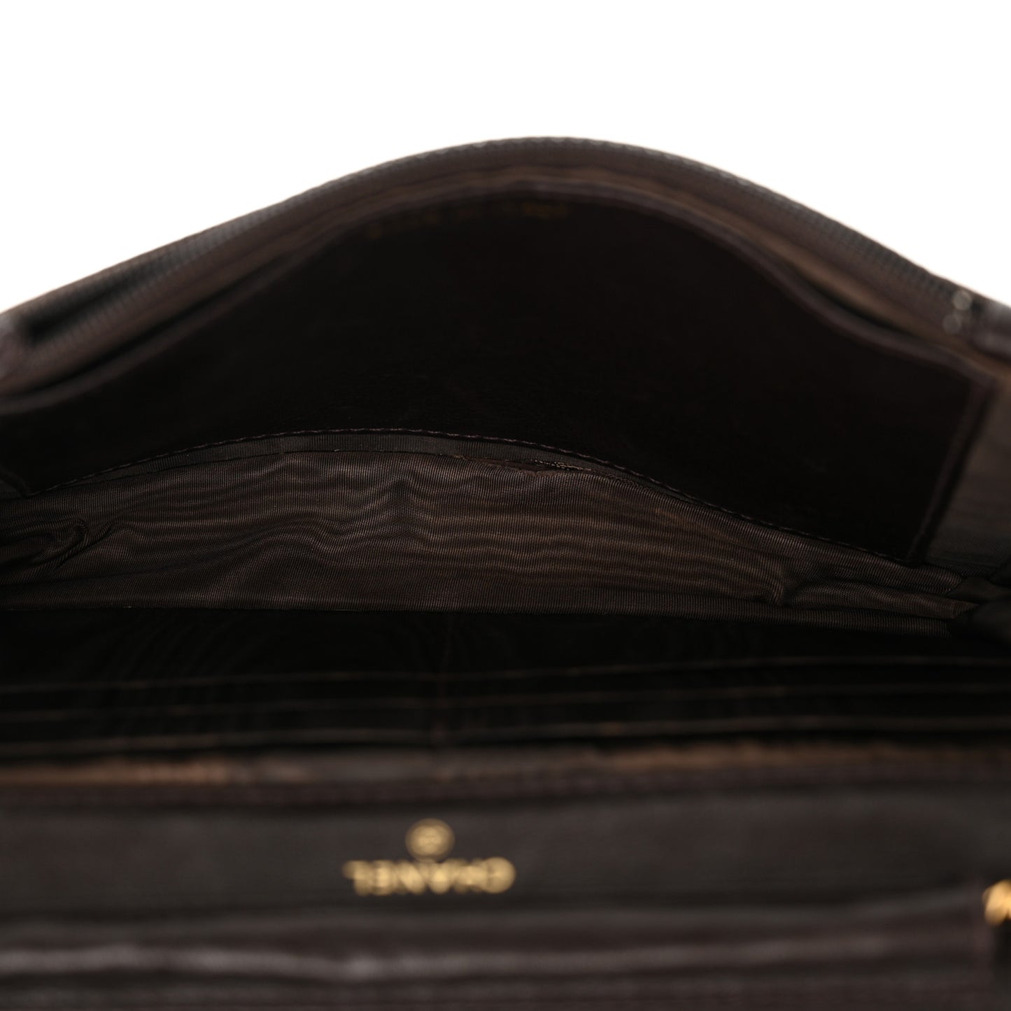 Suede Timeless CC Wallet on Chain WOC Brown