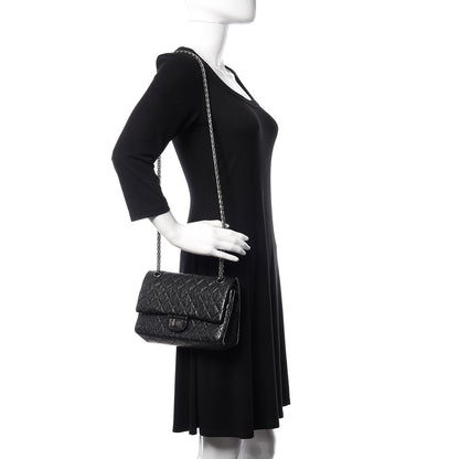 Chanel Aged Calfskin Quilted 2.55 Reissue 225 Flap Black 2 of 16