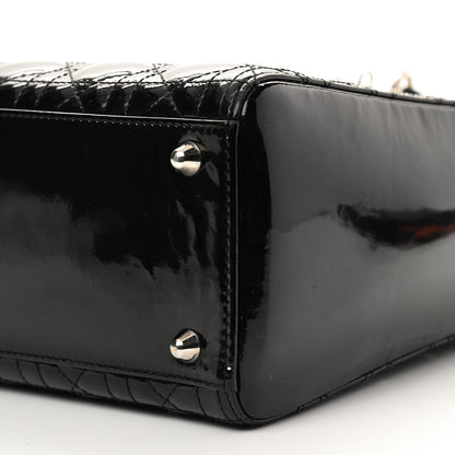 Christian Dior Patent Cannage Large Lady Dior Black 10 of 10