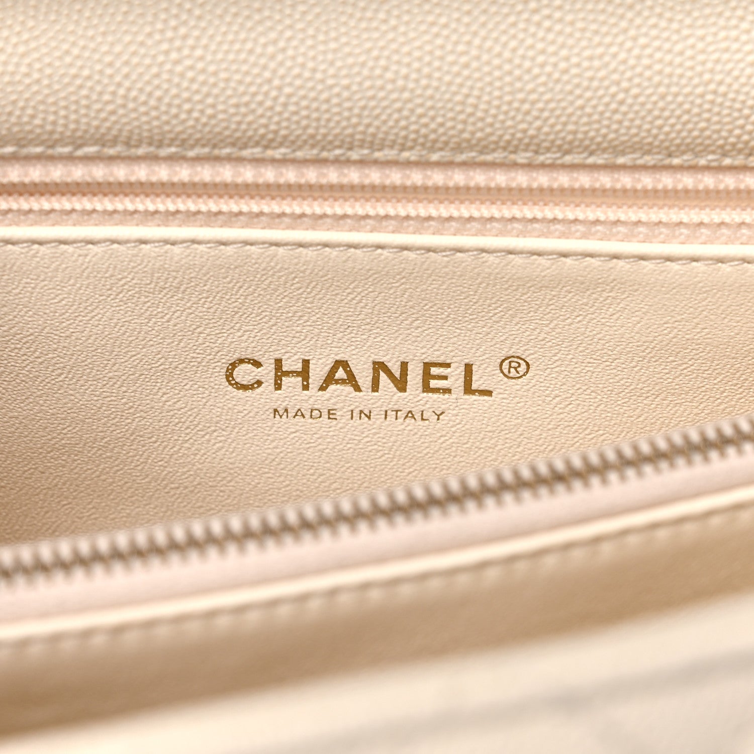 Chanel Caviar Lizard Quilted Medium Coco Handle Flap Ivory 5 of 8