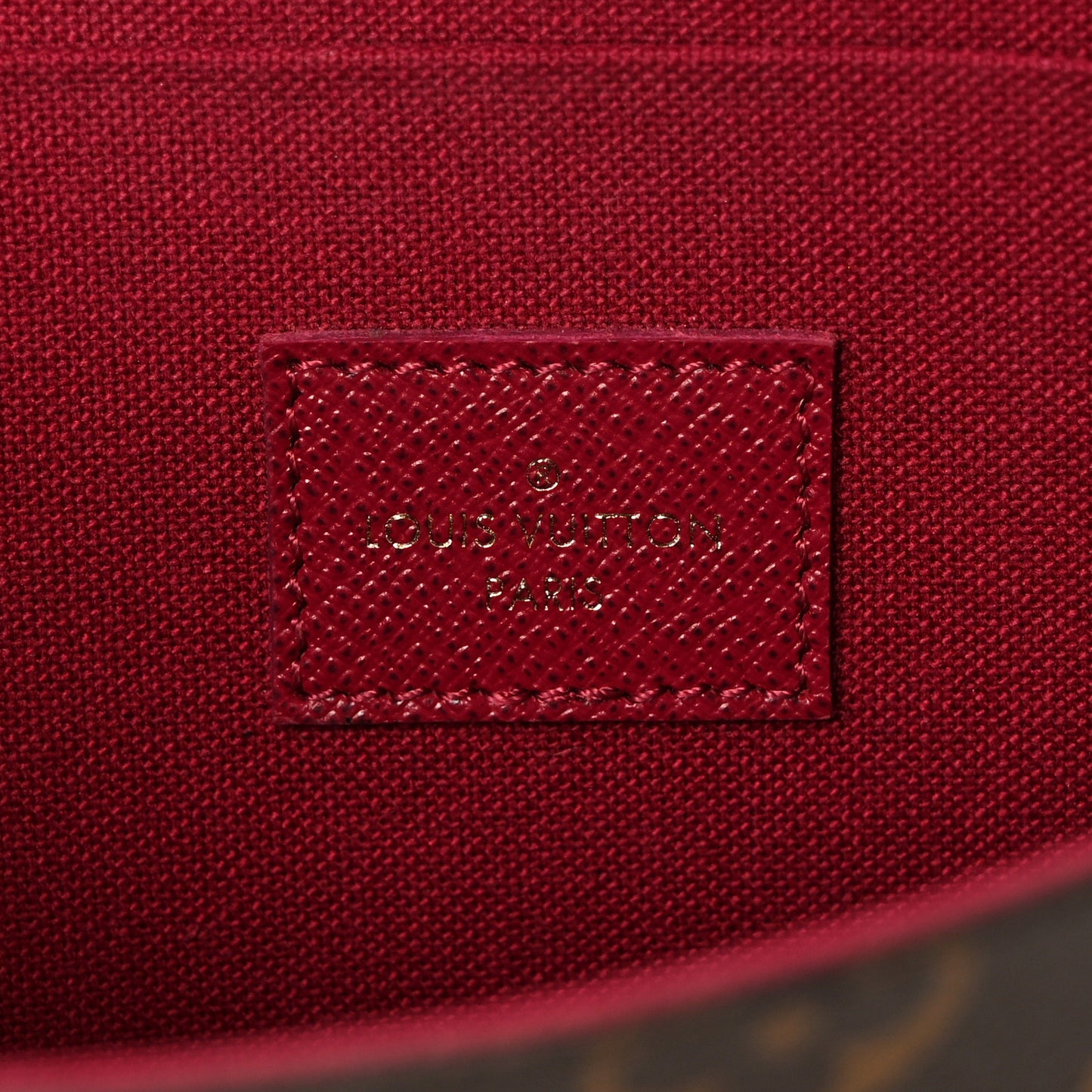 Monogram Pochette Felicie Chain Wallet Fuchsia