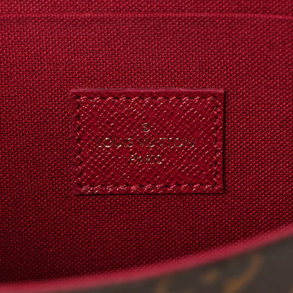 Louis Vuitton Monogram Pochette Felicie Chain Wallet Fuchsia 6 of 8