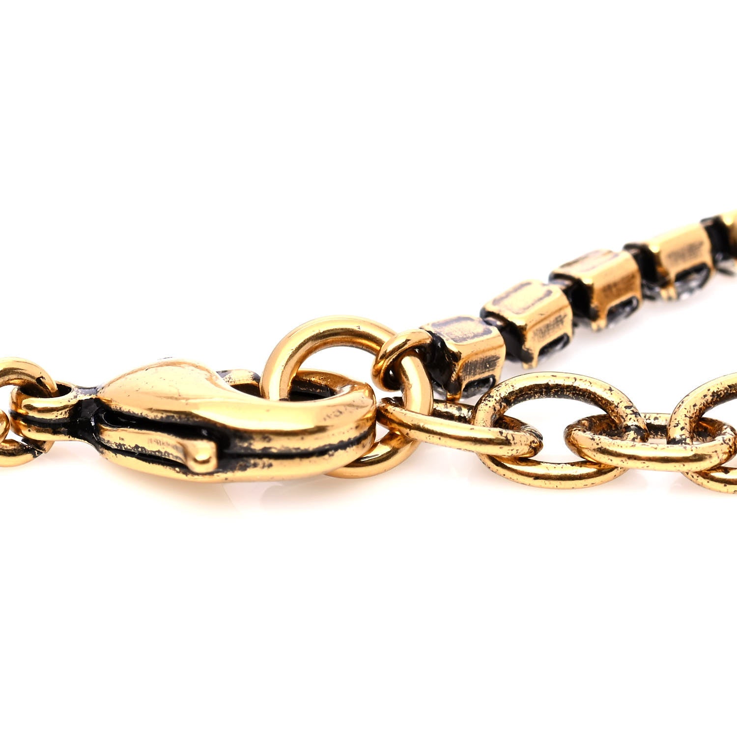 Christian Dior Metal Crystal Bracelet Gold 4 of 6