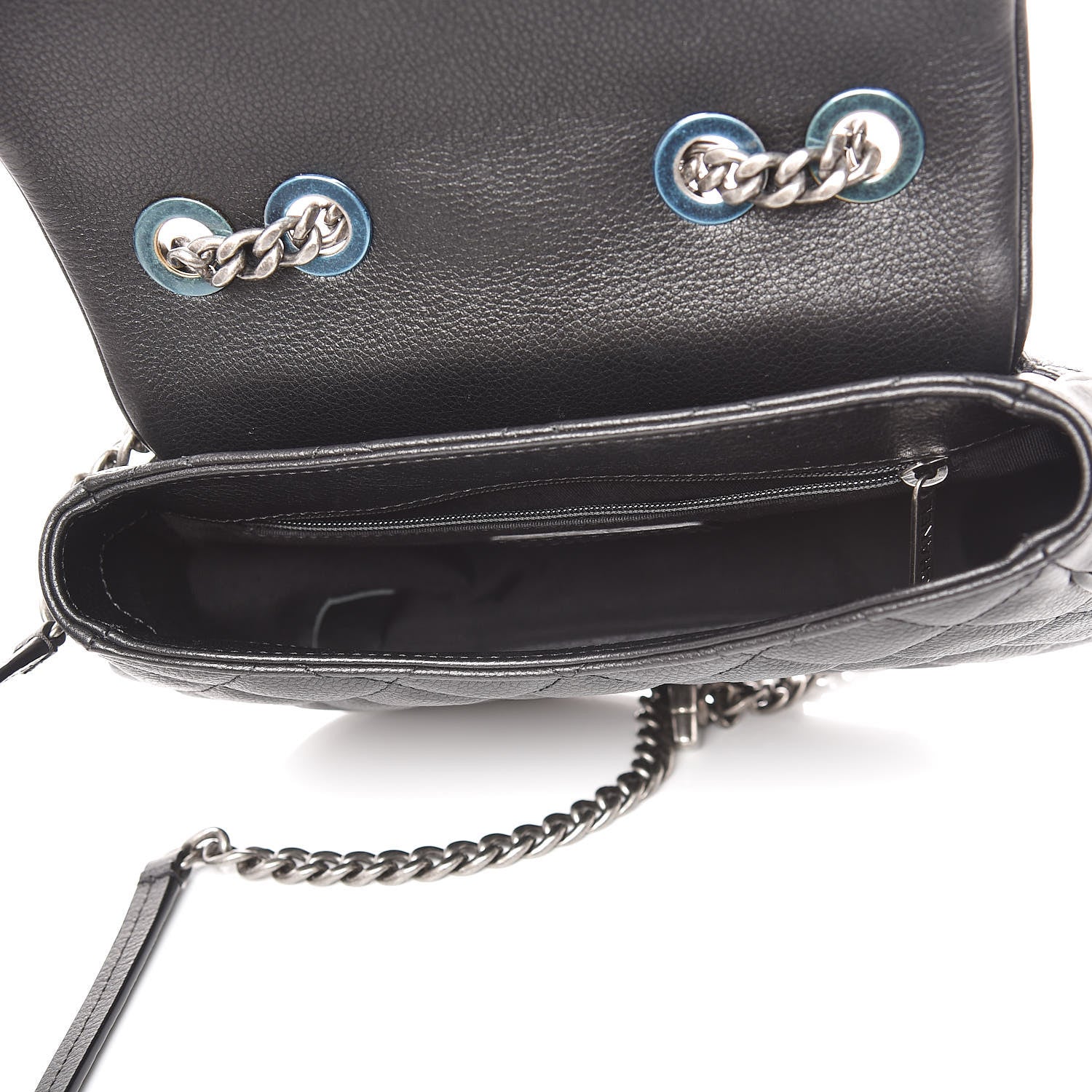 Chanel Calfskin Quilted Small Casual Pocket Messenger Flap Black 5 of 11