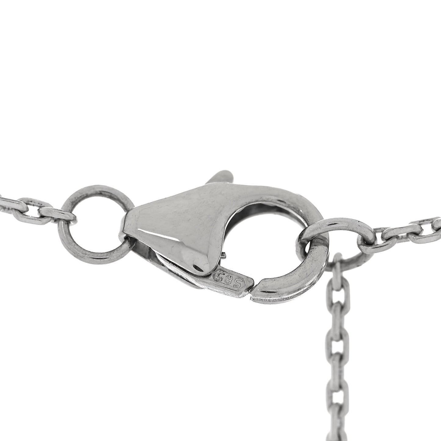 14K White Gold Diamond Move Uno Pave Necklace