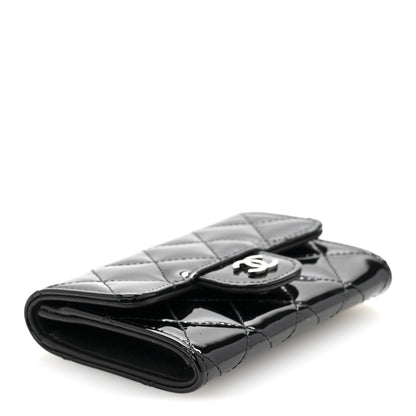 Chanel Patent Quilted Flap Card Holder Black 4 of 11
