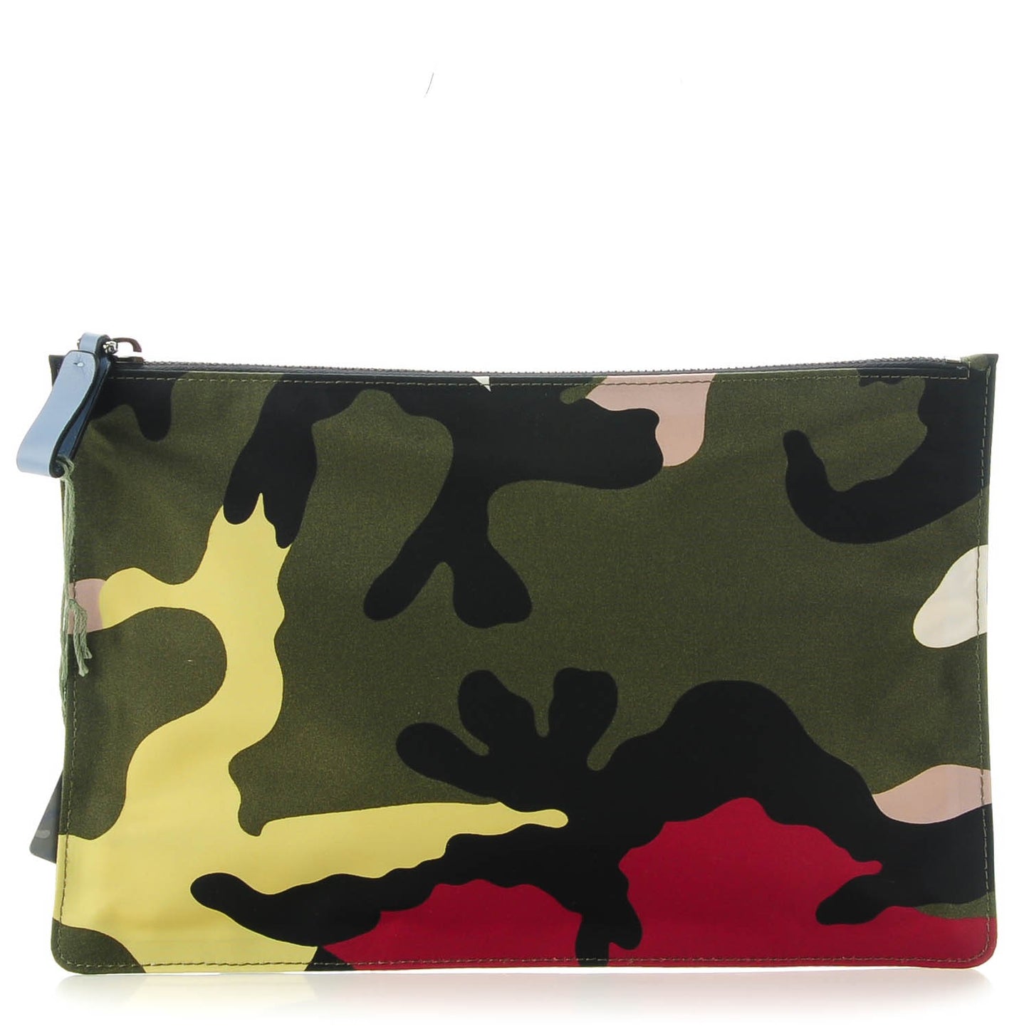 Nylon Camouflage Medium Zip Pouch Multicolor