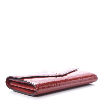 Louis Vuitton Vernis Sarah Wallet NM Cherry 4 of 17