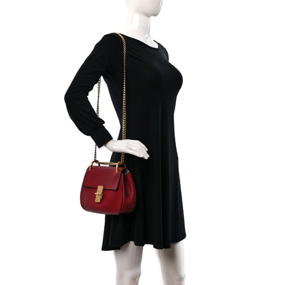 Chloe Goatskin Drew Shoulder Bag Red 3 of 8
