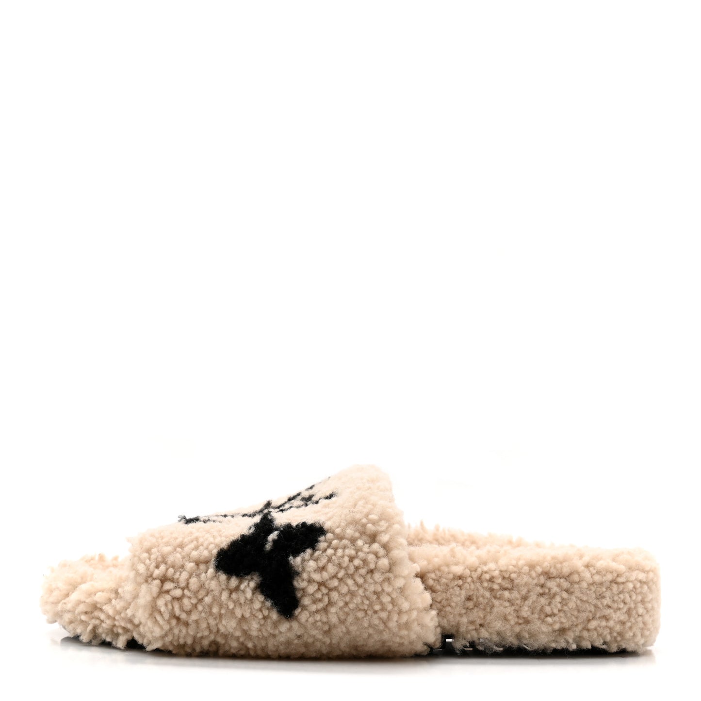 Shearling Bom Dia Flate Mules 38 Beige