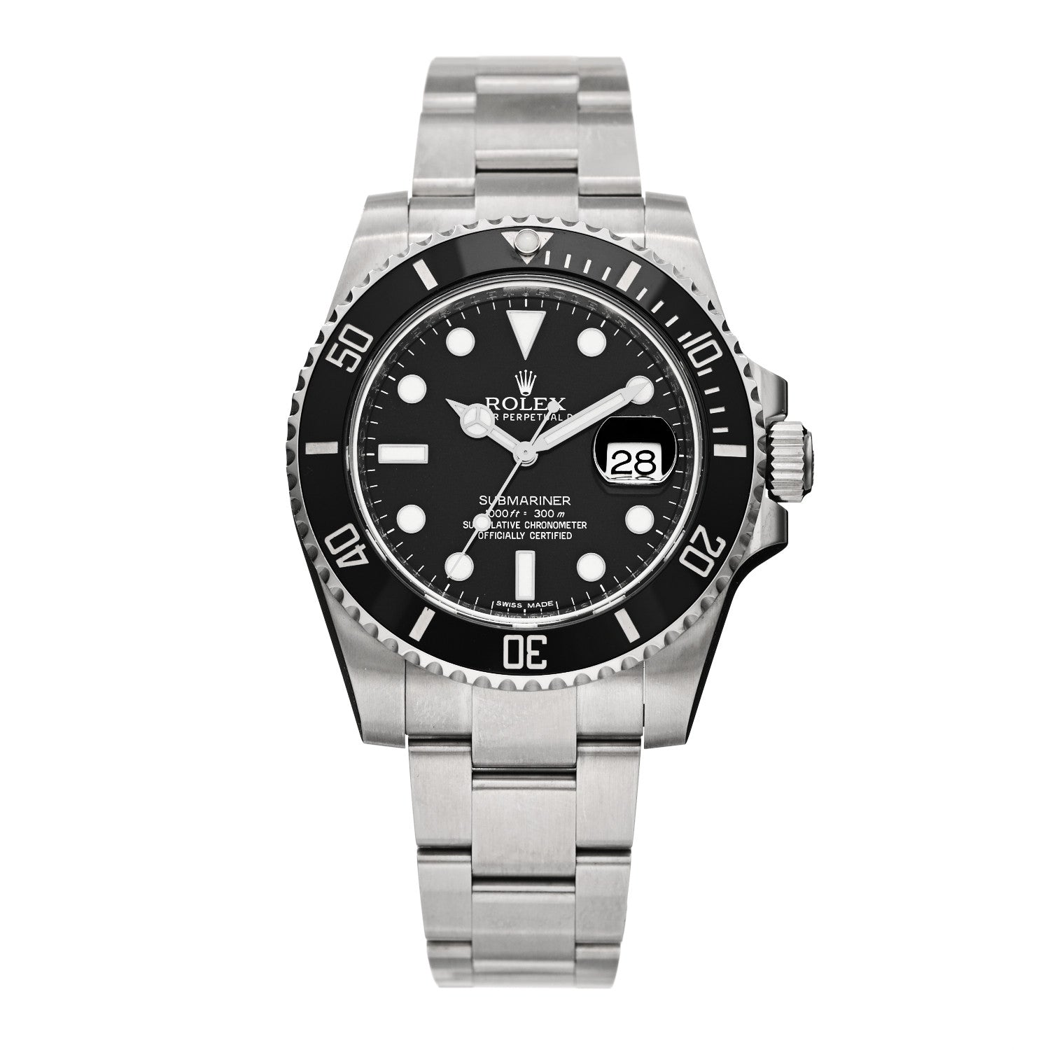 Rolex Stainless Steel 40mm Oyster Perpetual Submariner Date Watch Black 116610LN 1 of 5