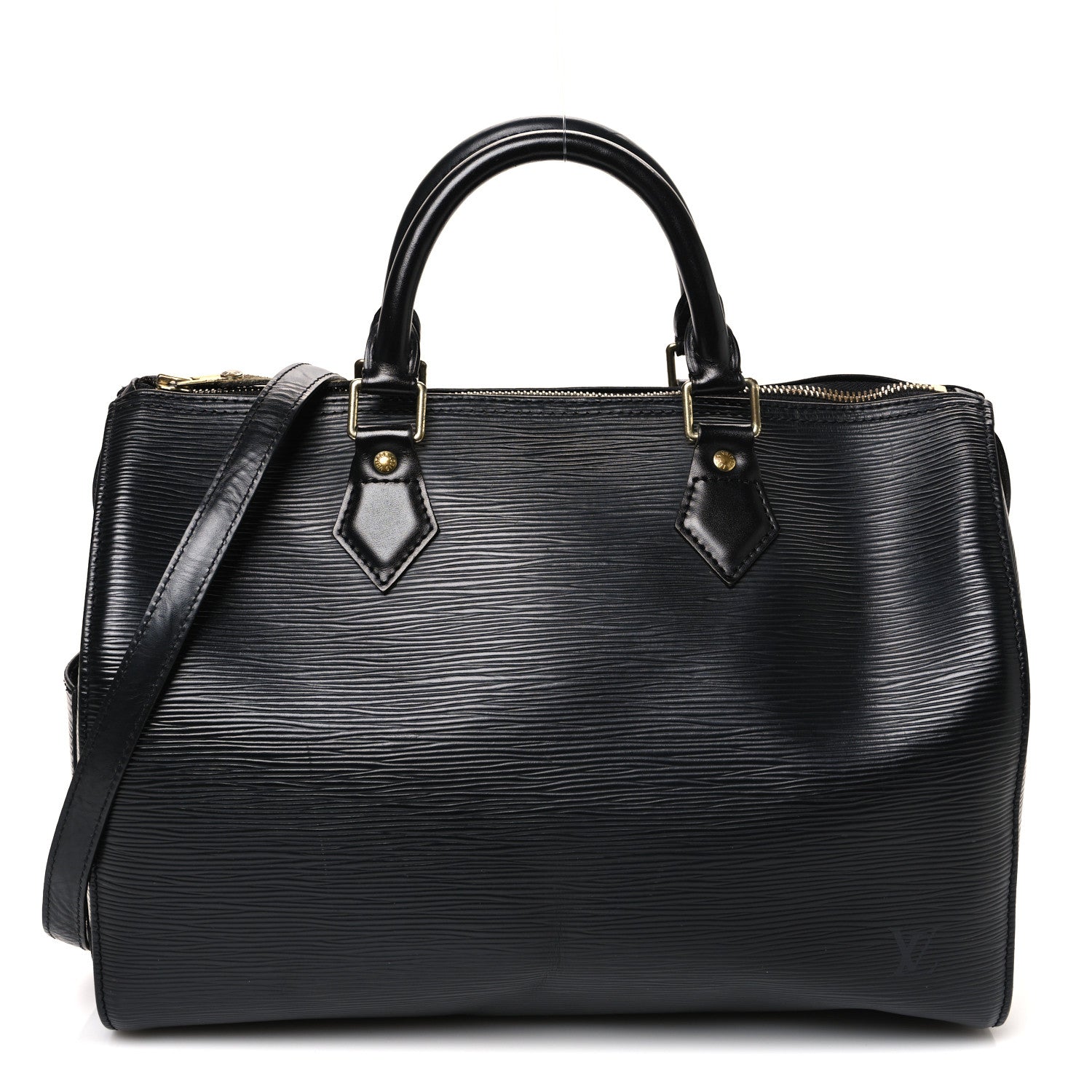 Louis Vuitton Epi Speedy Bandouliere 25 Black 1 of 14