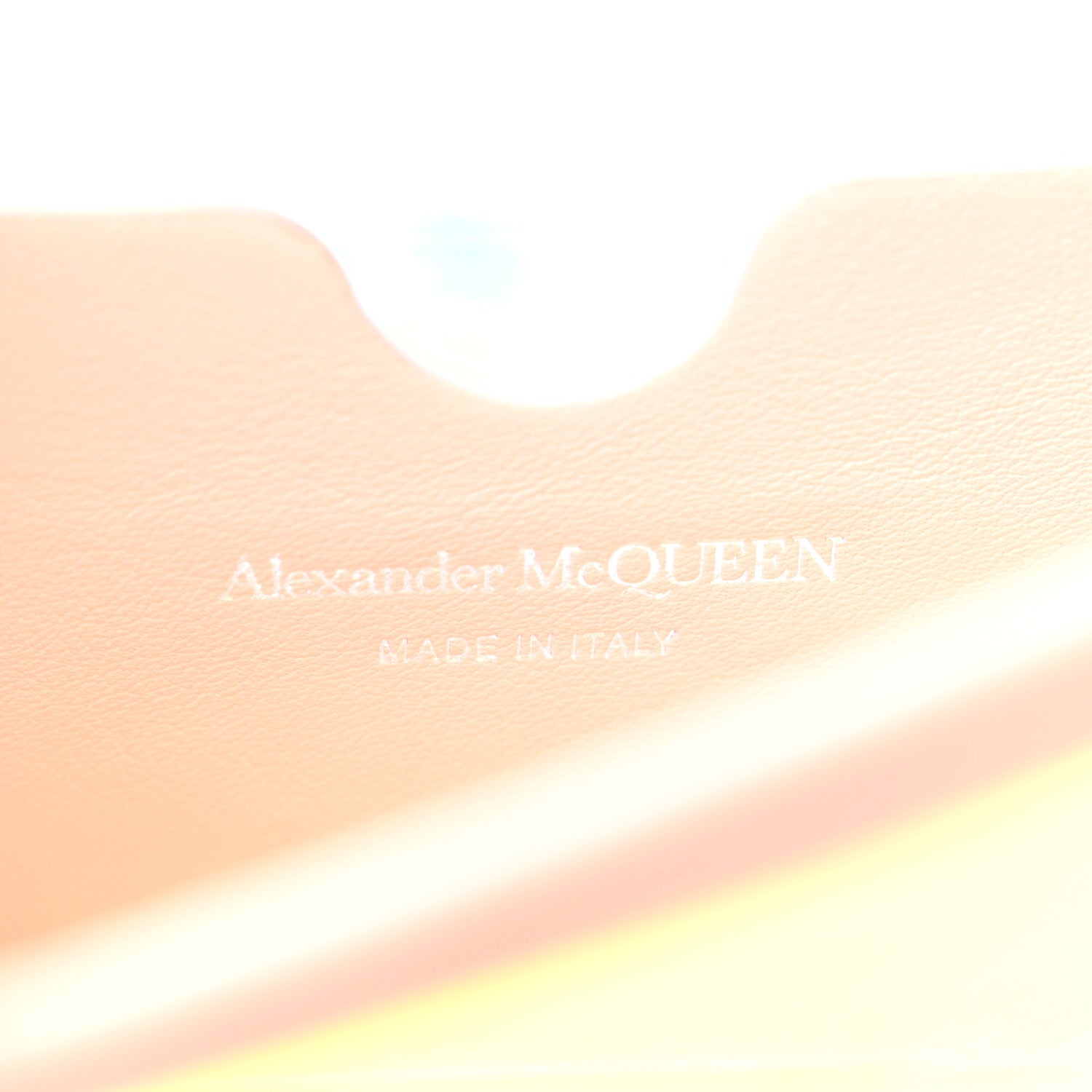 Alexander McQueen Iridescent PVC Calfskin Mini Knuckle Crossbody