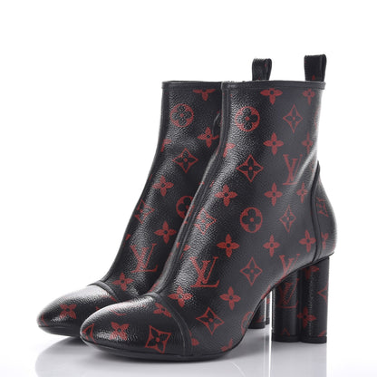 Louis Vuitton Monogram Infrarouge New Revival Boots 39 Black 3 of 9