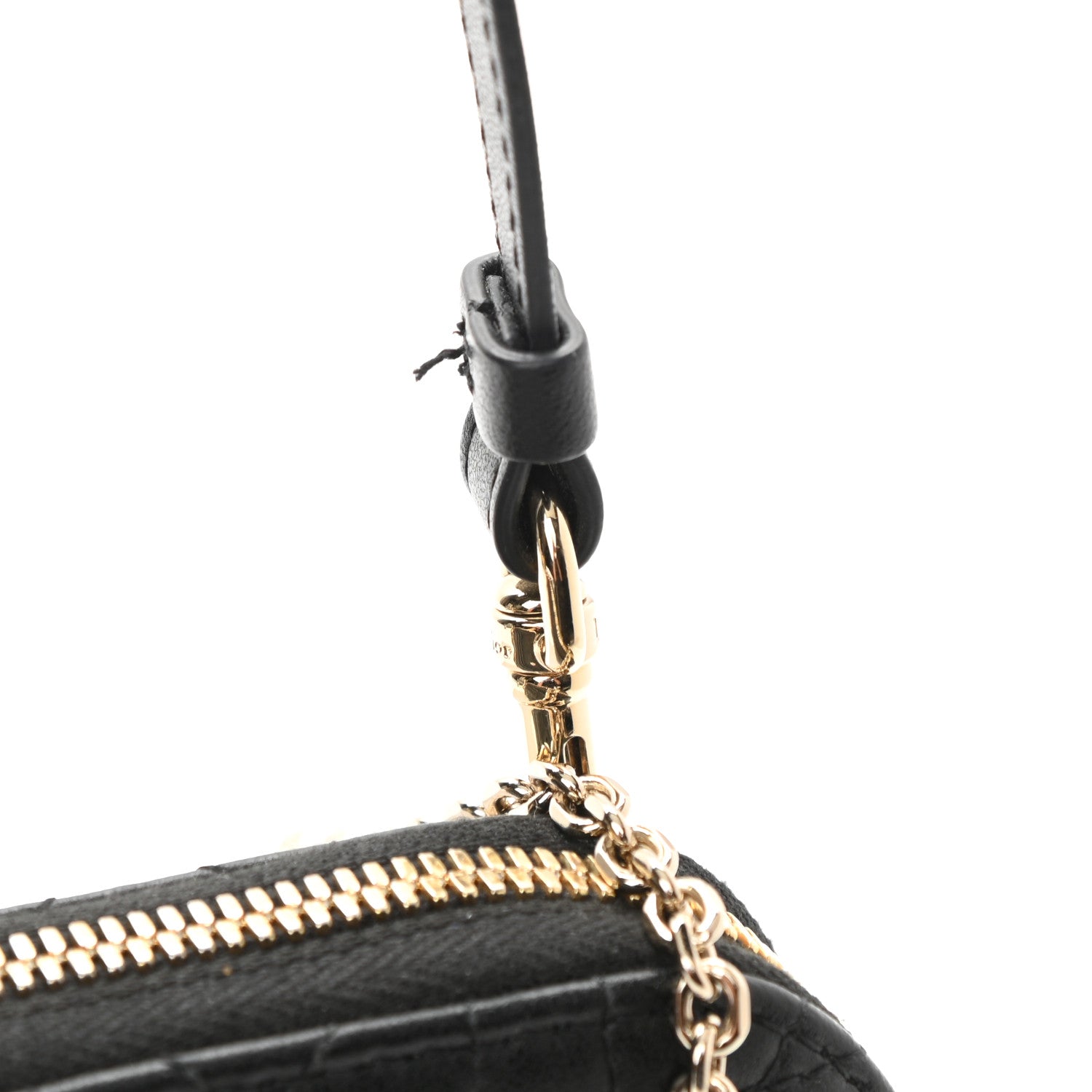 Christian Dior Lambskin Cannage Lady Dior Phone Holder Black 9 of 9