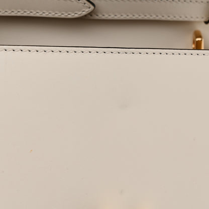 Gucci Calfskin Mini Sylvie Top Handle Bag White 10 of 10
