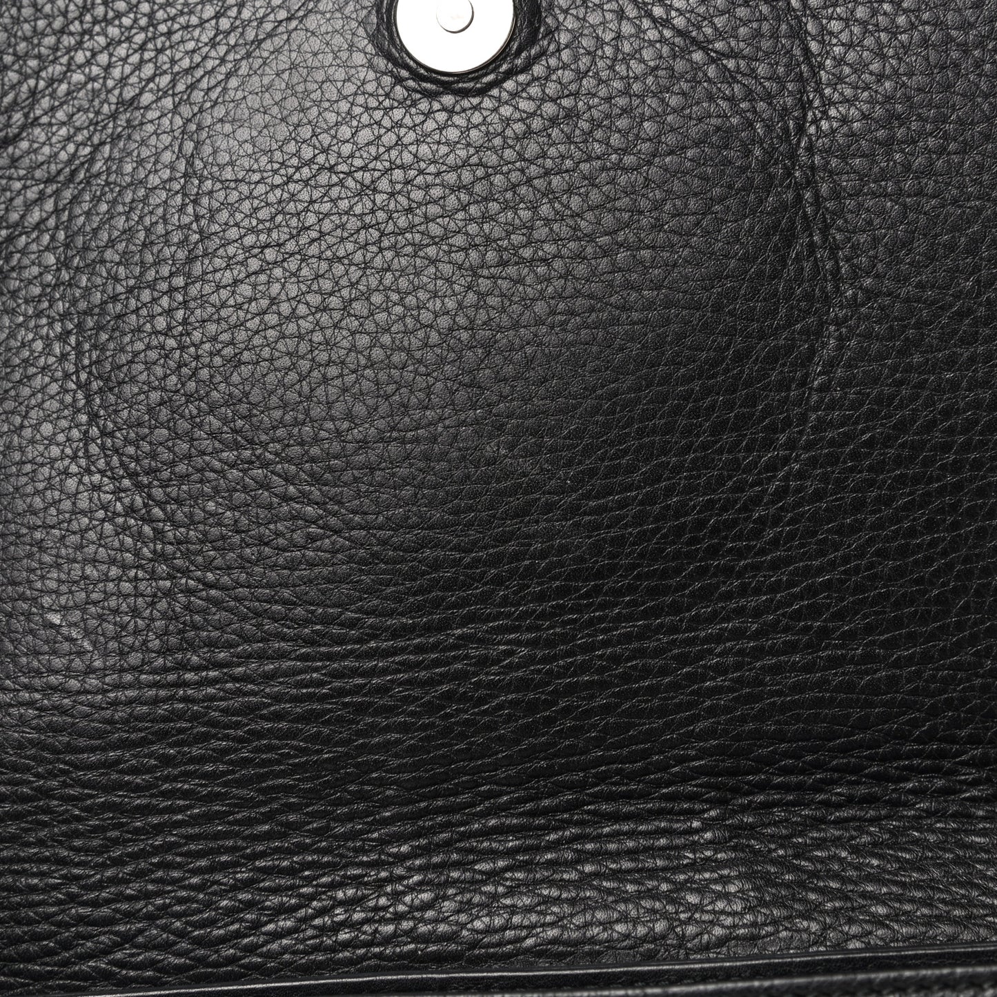 Pebbled Calfskin Medium Soho Flap Crossbody Black