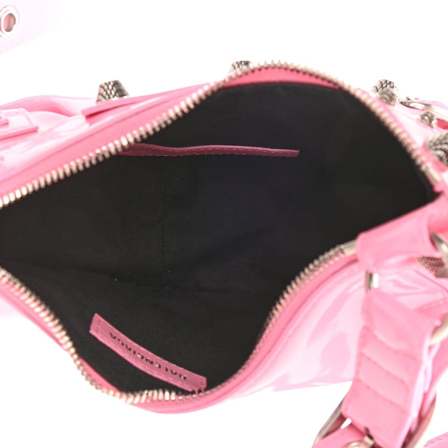 Balenciaga Patent Faux Leather Le Cagole Shoulder Bag XS Sweet Pink 5 of 9