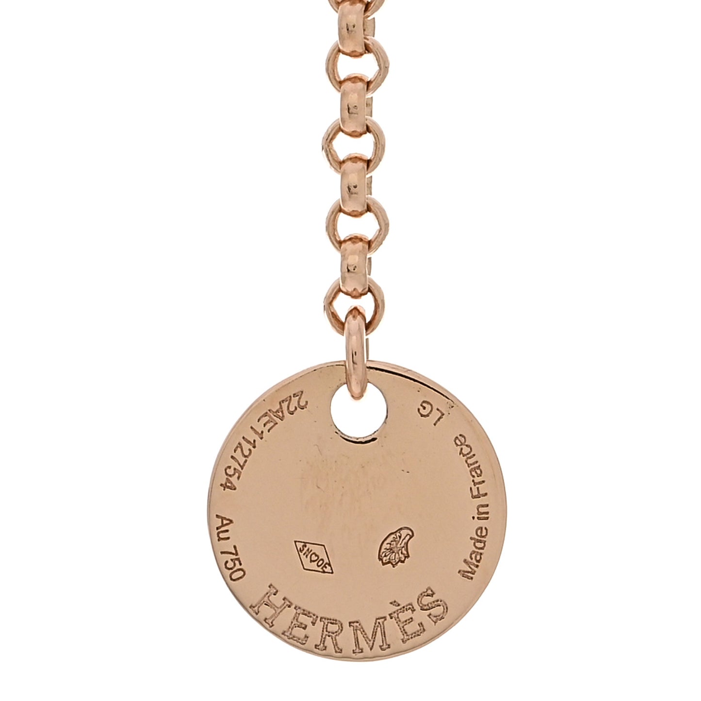 18K Rose Gold Diamond PM Kelly Clochette Bracelet LG