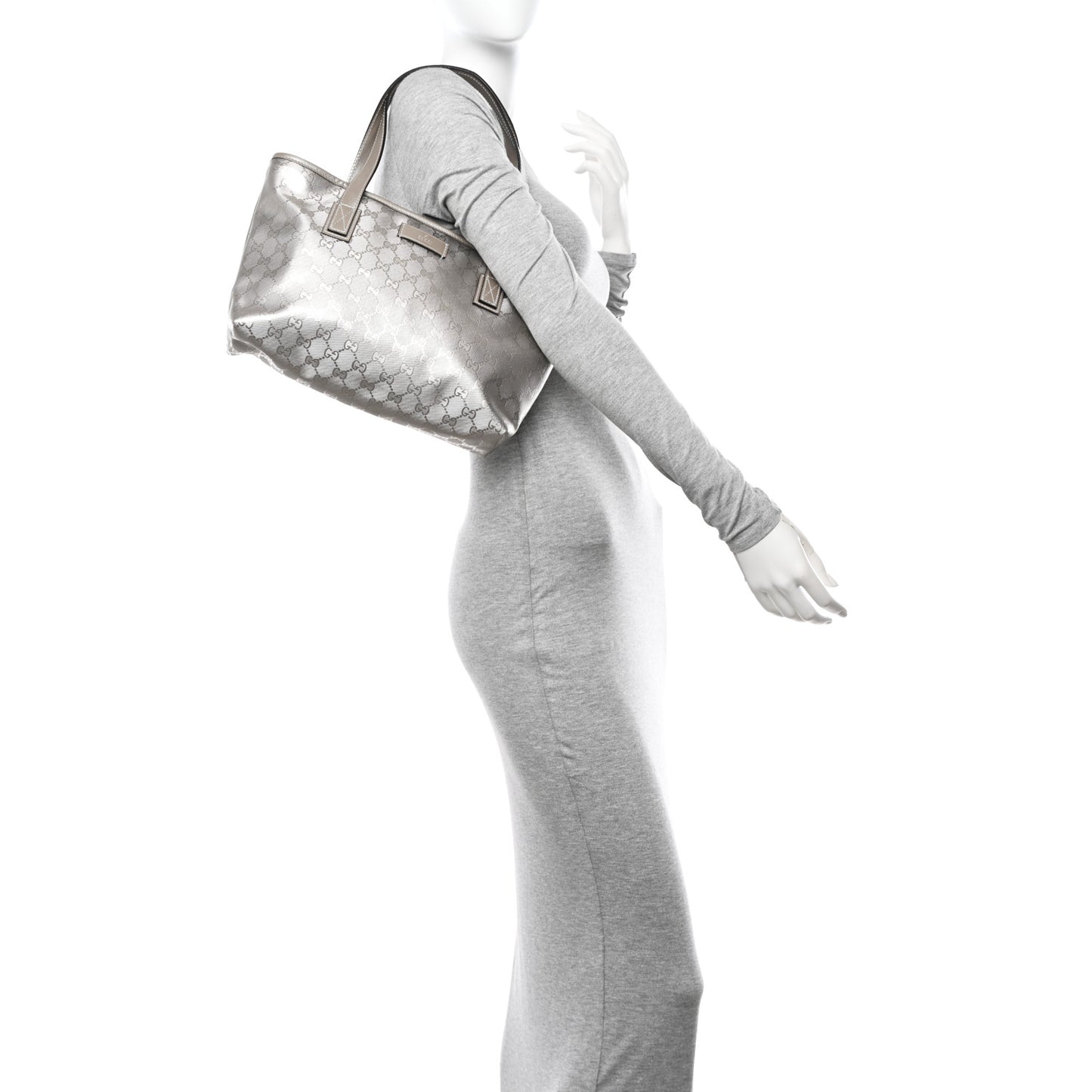 Imprime Monogram Small Joy Tote Silver