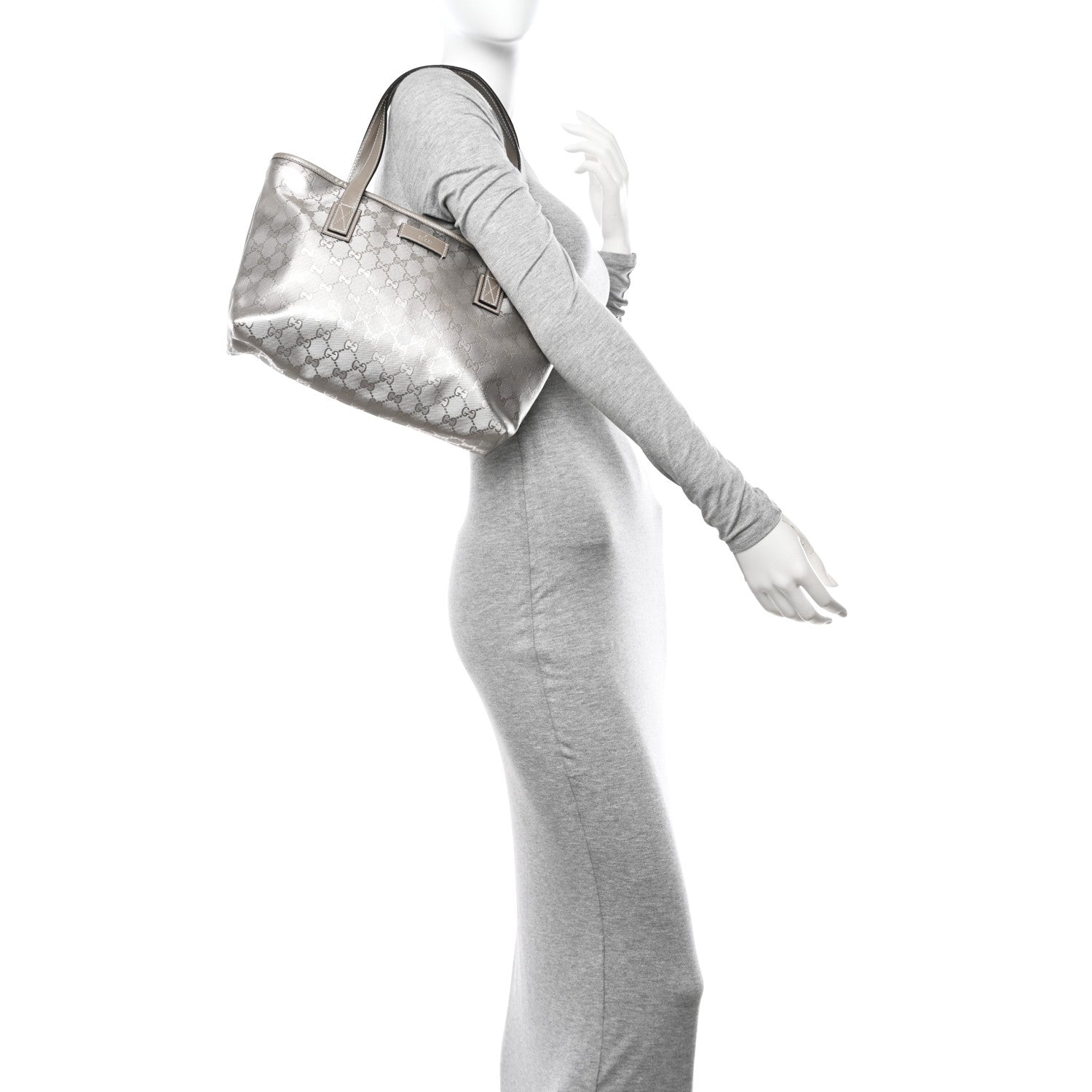 Gucci Imprime Monogram Small Joy Tote Silver 2 of 10