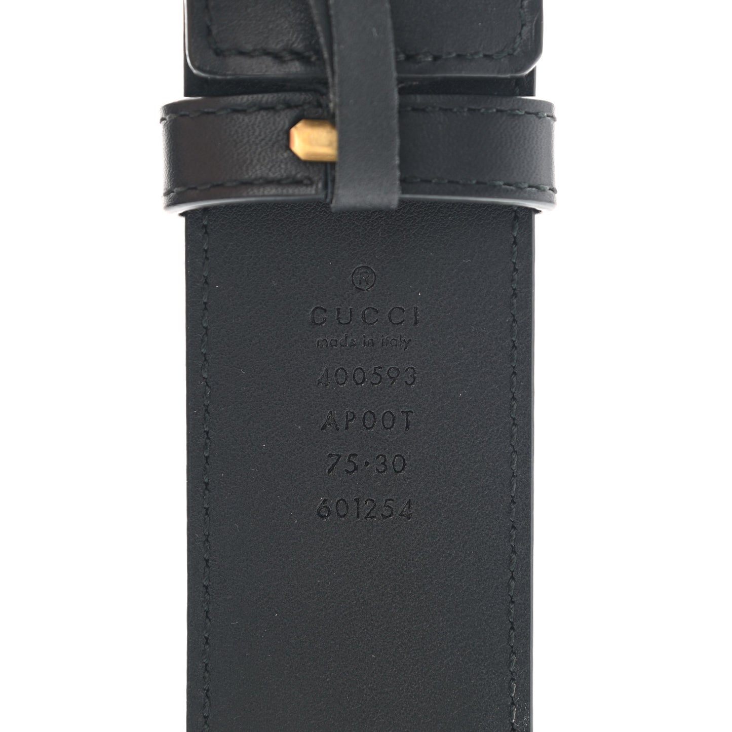 Calfskin Double G 40mm Belt 75 30 Black