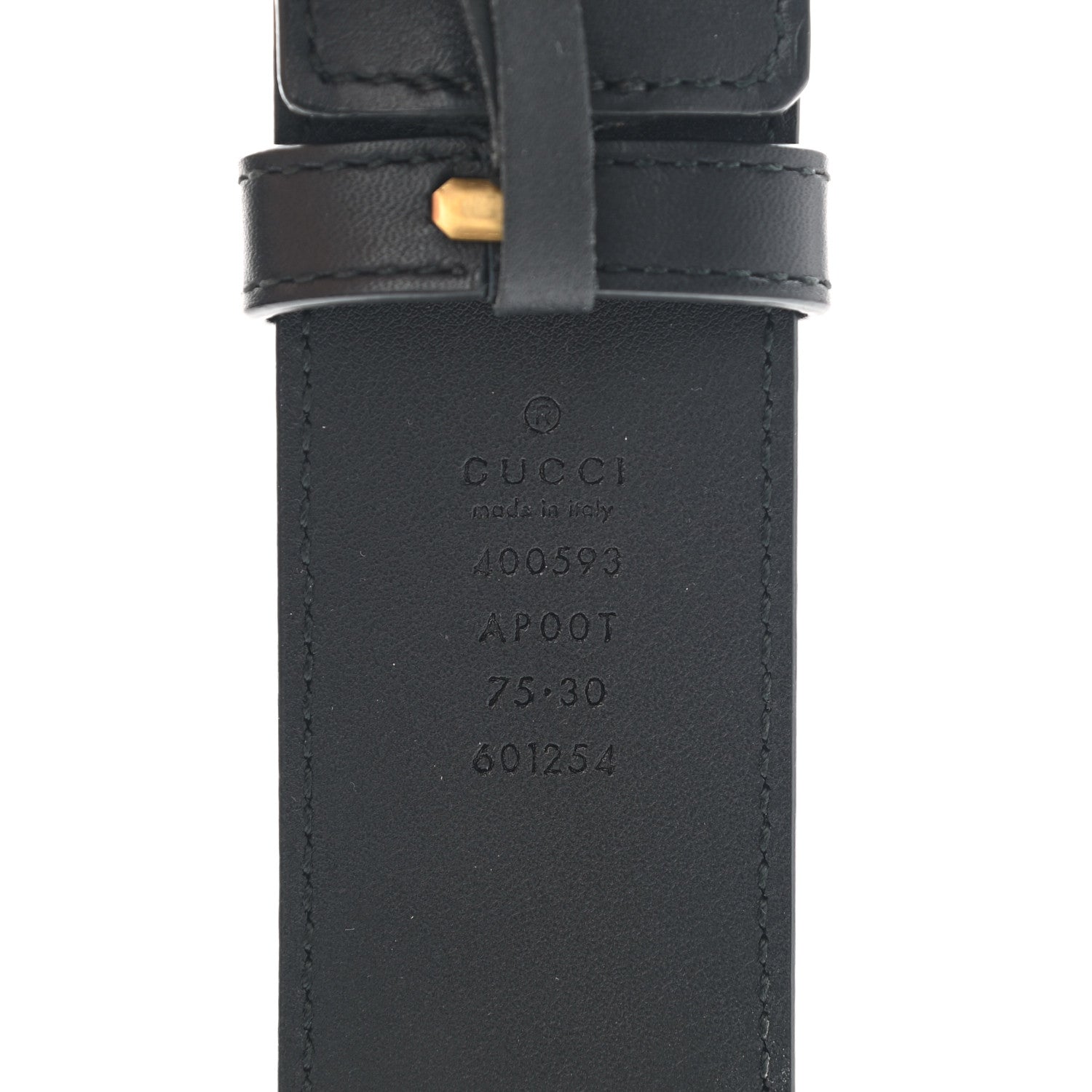 Gucci Calfskin Double G 40mm Belt 75 30 Black 3 of 5