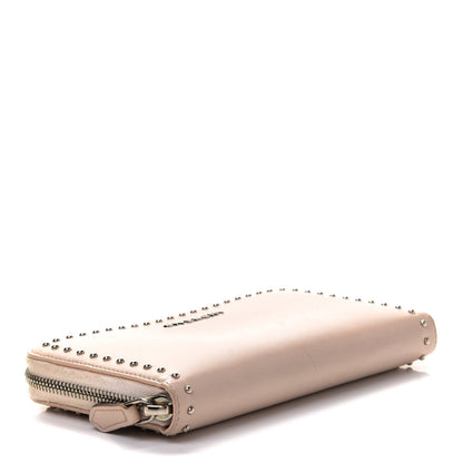 Givenchy Calfskin Studded Pandora Zip Around Wallet Nude Pink 4 of 9