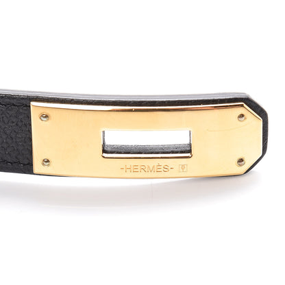 Hermes Epsom Kelly Belt Black 4 of 7