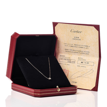 Cartier 18K Pink Gold Diamond .23ct C De Pendant Necklace 5 of 5