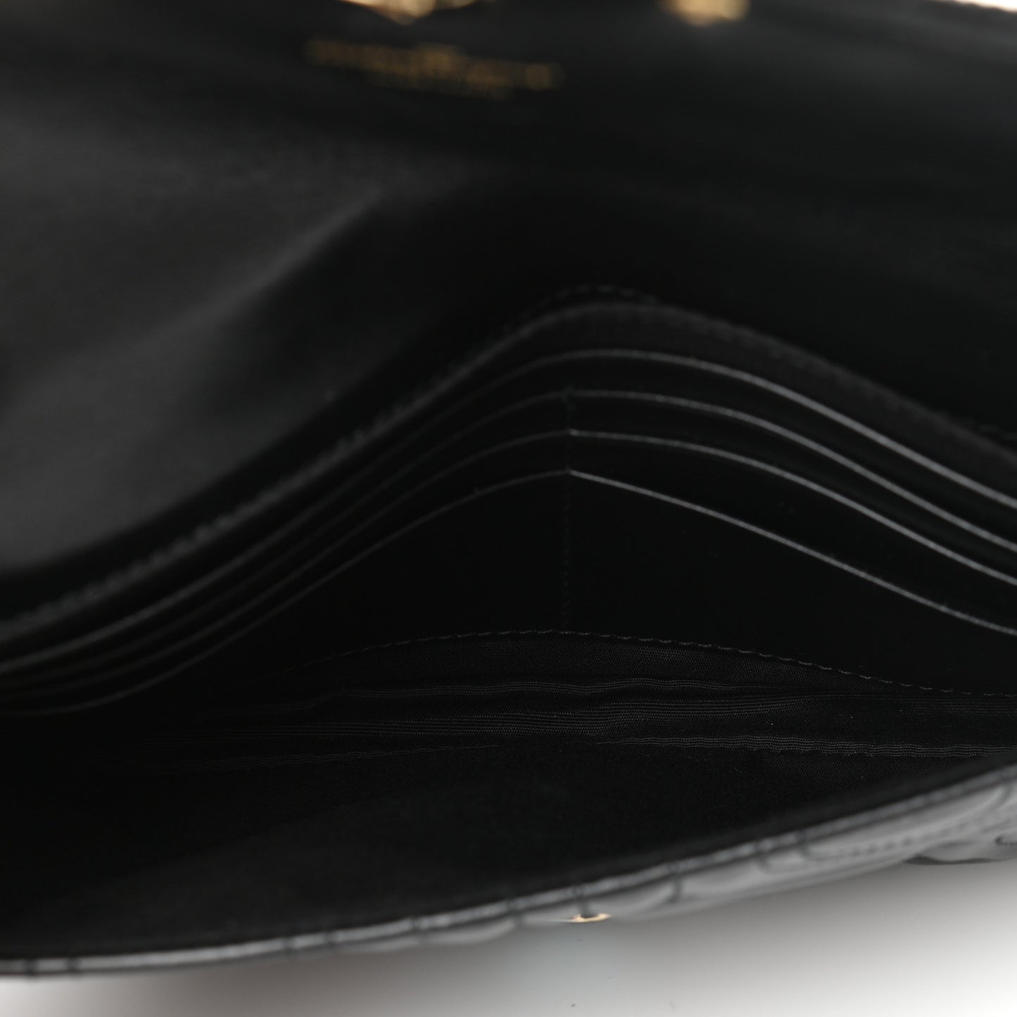 Calfskin Quilted Gancini Mini Bag Black