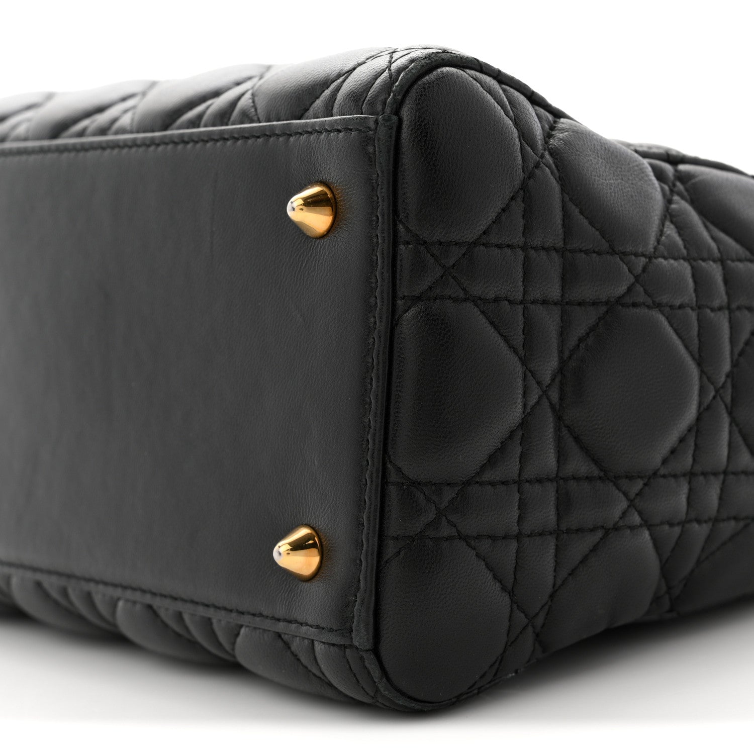 Christian Dior Lambskin Cannage Medium Lady Dior Black 1863539