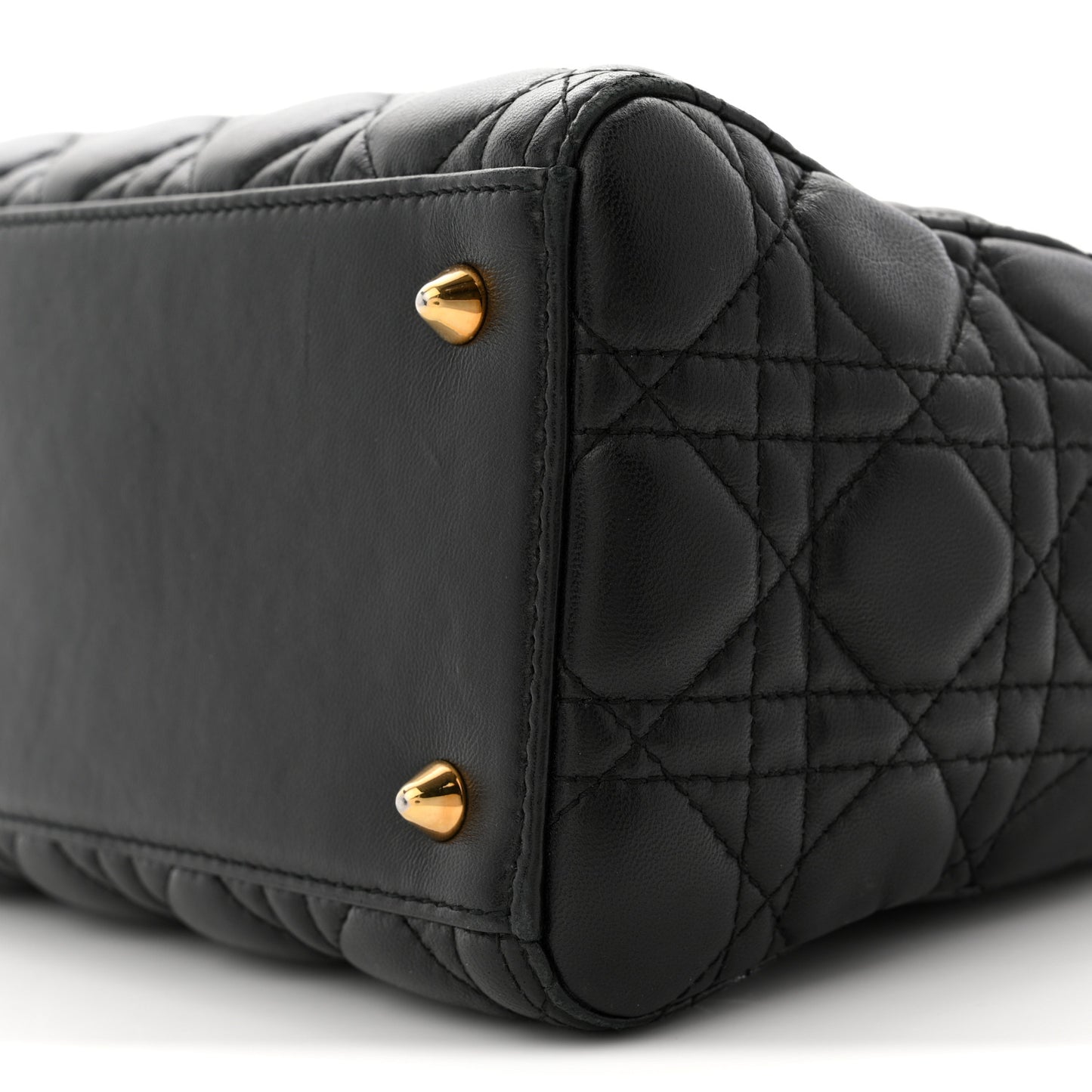Lambskin Cannage Medium Lady Dior Black