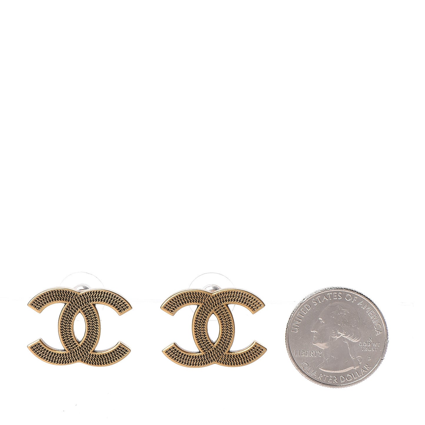 CC Chain Earrings Gold