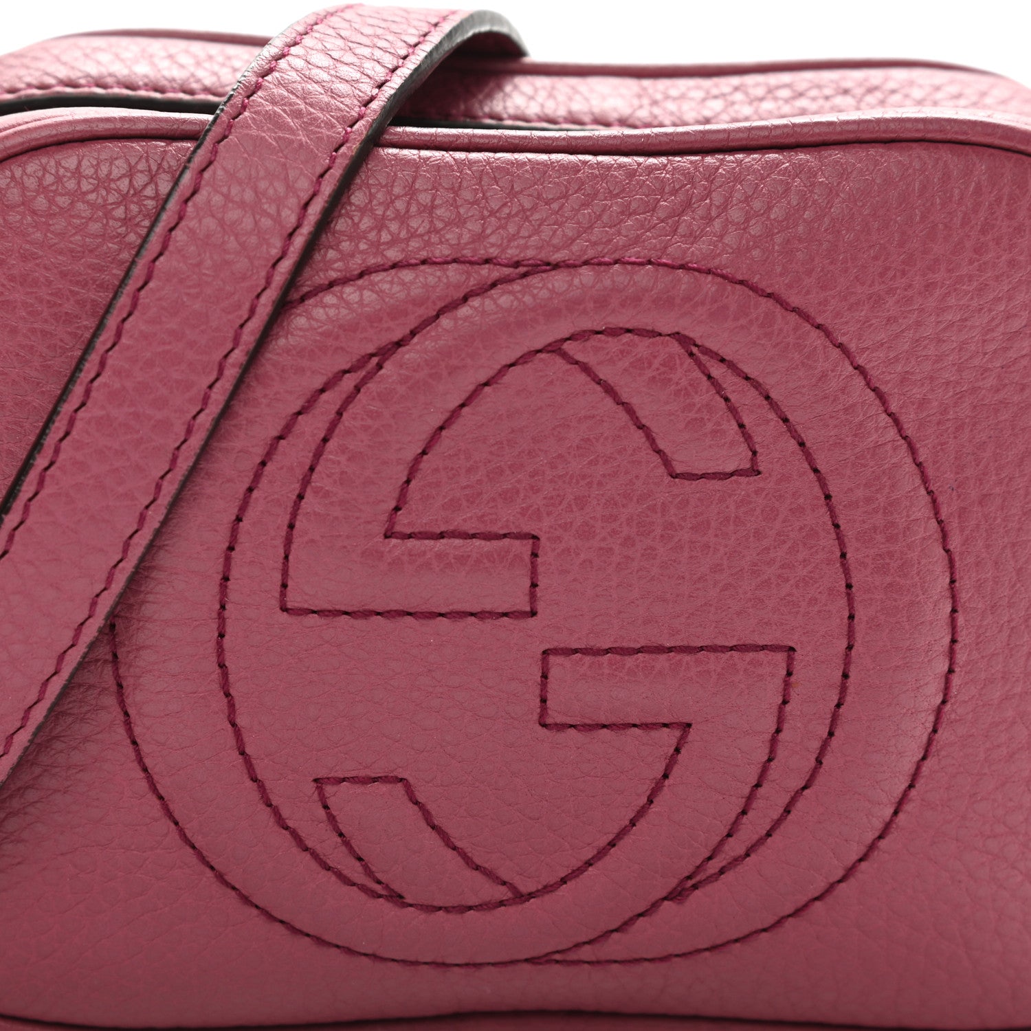Gucci Pebbled Calfskin Children's Mini Soho Disco Messenger Bag Peonia Flower 21 of 25