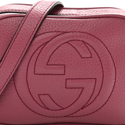 Gucci Pebbled Calfskin Children's Mini Soho Disco Messenger Bag Peonia Flower 21 of 25