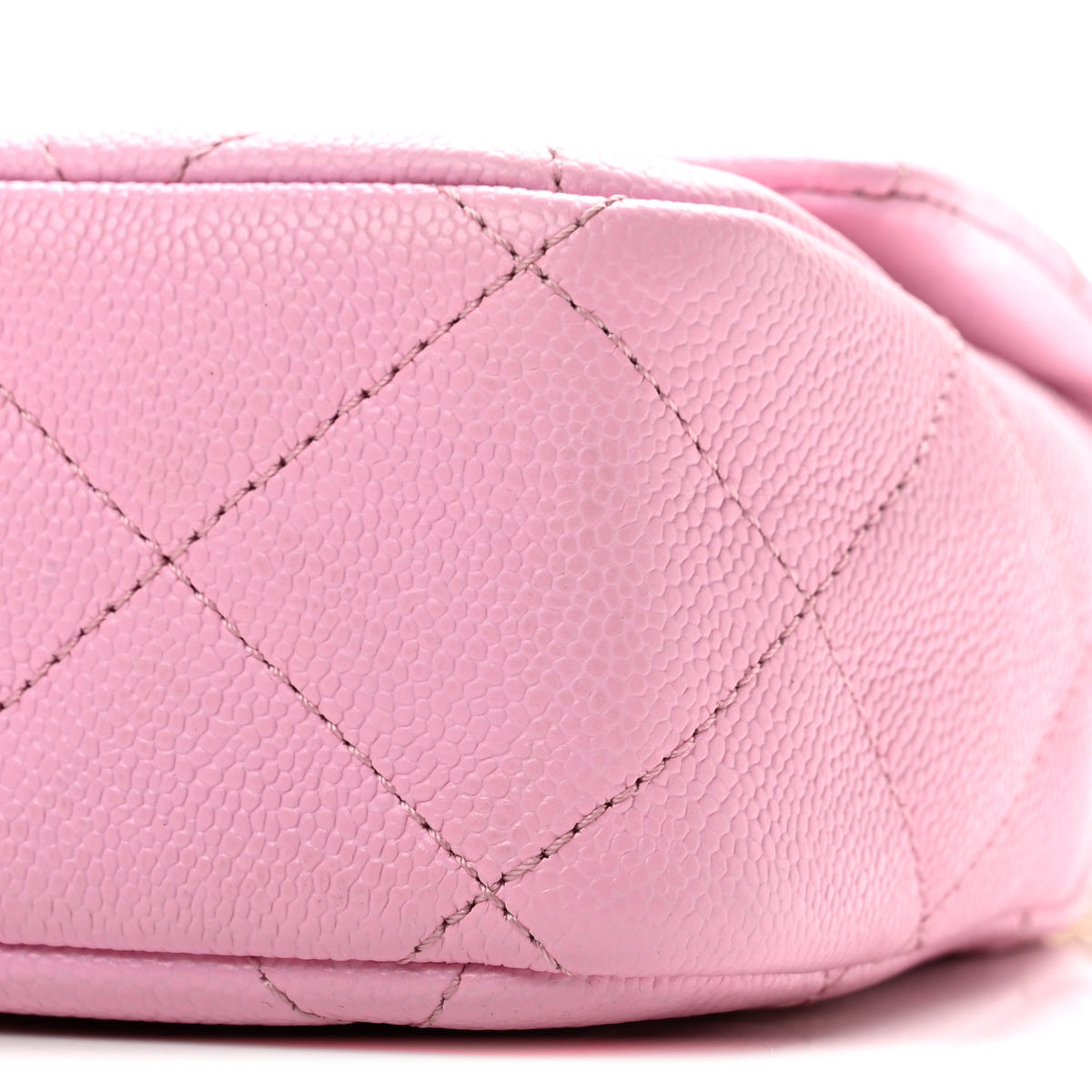 Caviar Quilted Mini Sweetheart Flap Lilac