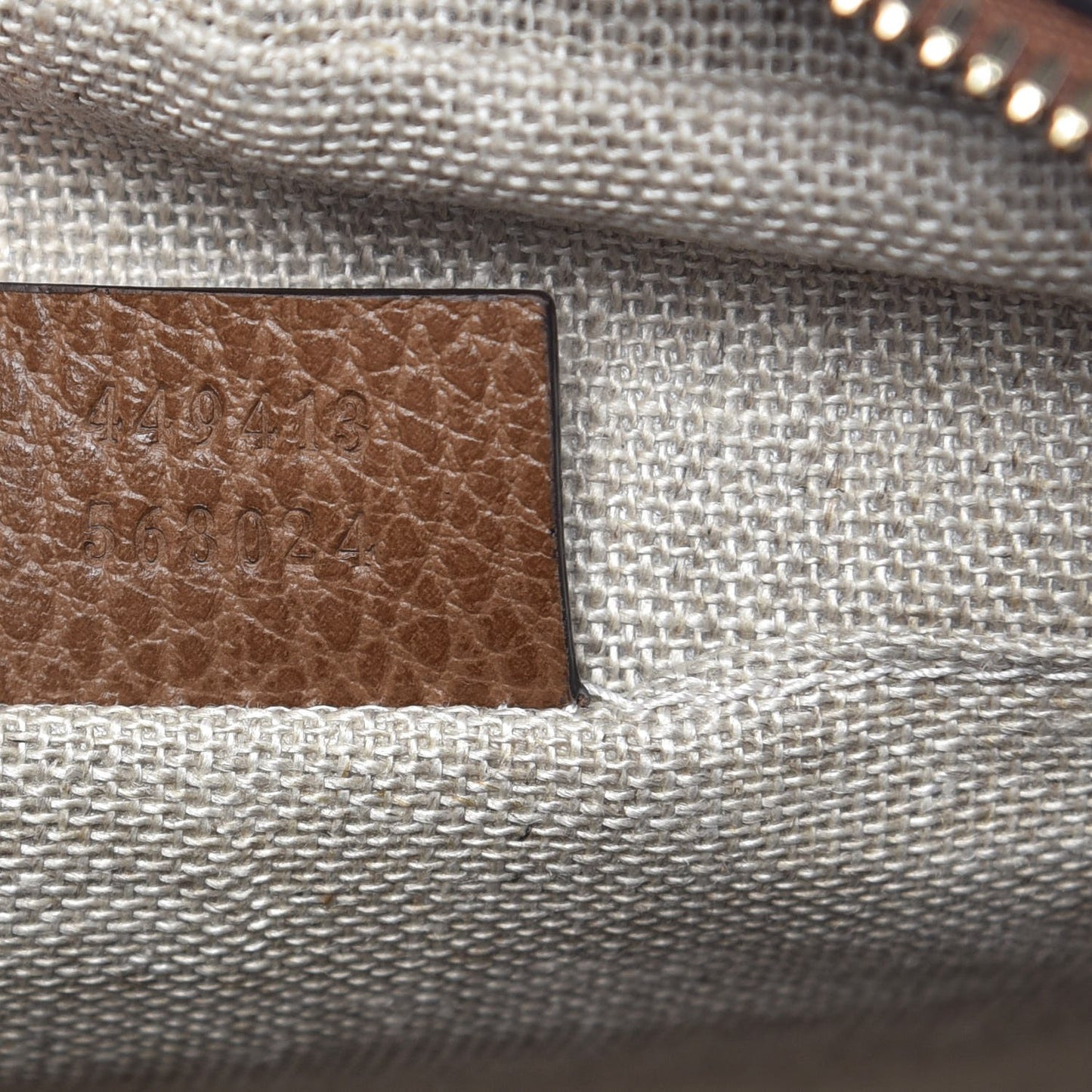 Monogram Mini Bree Messenger Bag Beige Tabacco