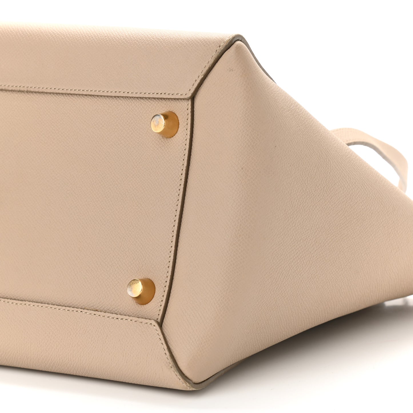 Drummed Calfskin Small Belt Bag Light Taupe