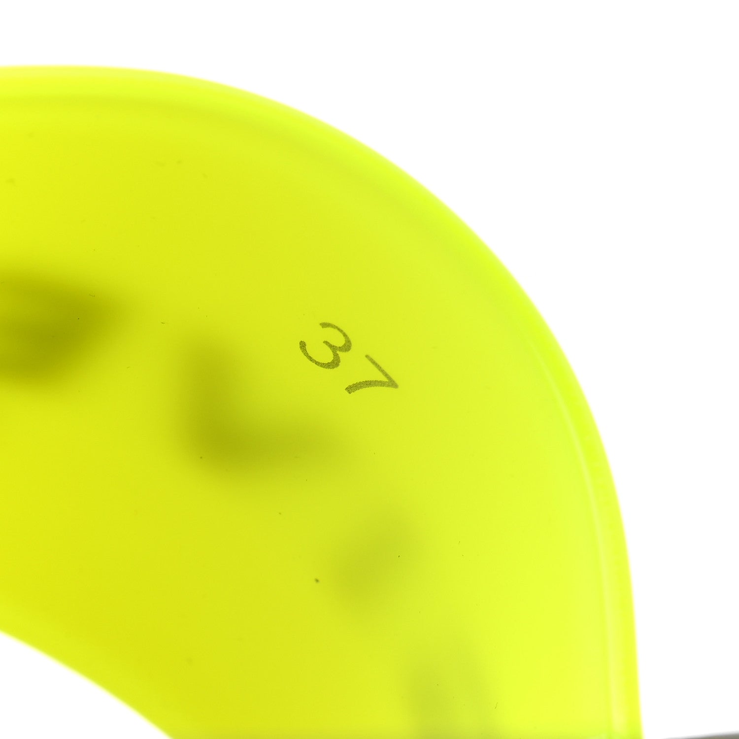 Givenchy Rubber Logo Womens Pool Slide Sandals 37 Fluo Yellow 9 of 9