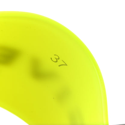 Givenchy Rubber Logo Womens Pool Slide Sandals 37 Fluo Yellow 9 of 9