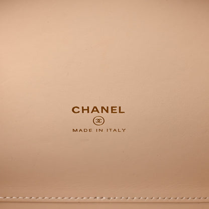 Chanel Caviar Quilted Top Handle Vanity Case Light Beige 6 of 11
