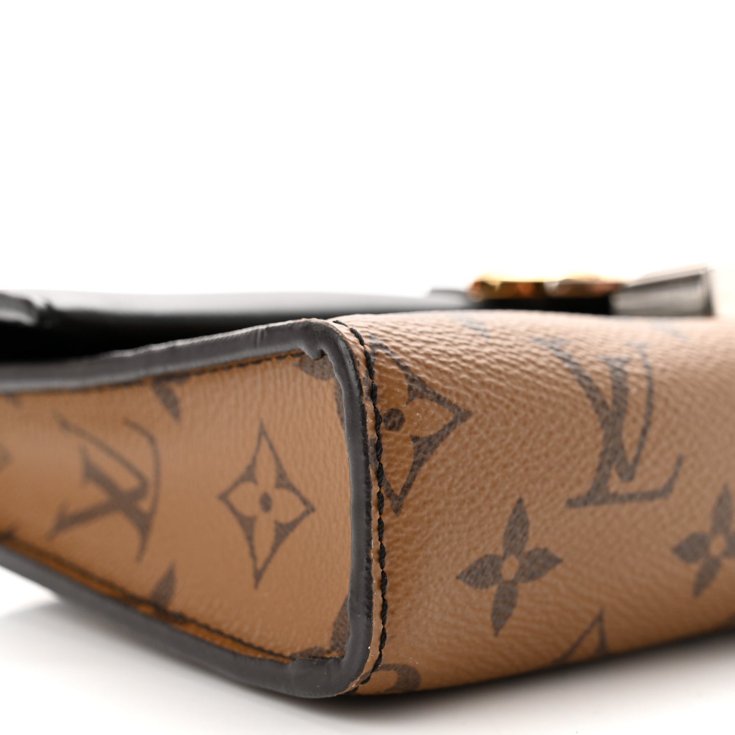 Calfskin Reverse Monogram Column Clutch