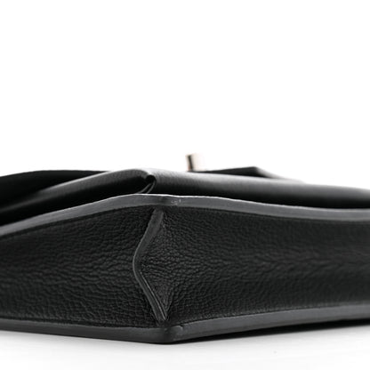 Louis Vuitton Soft Calfskin My Lockme Chain Pochette Black 10 of 12
