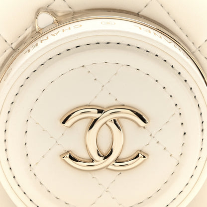Chanel Lambskin Quilted Coco Click Bag White 8 of 10